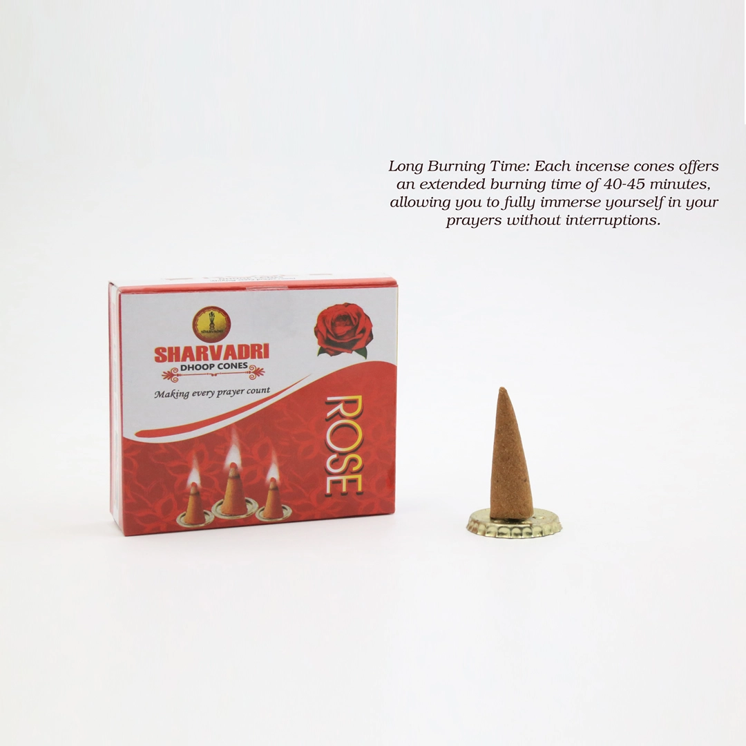 Rose Dhoop Cones