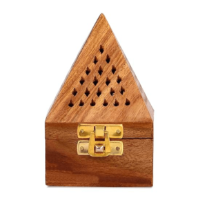 Wooden Incense Dhoop Batti Stand for Puja Ash