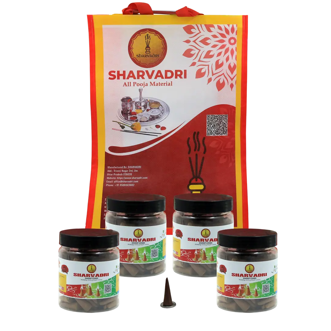 4 Cone Jars with Bag